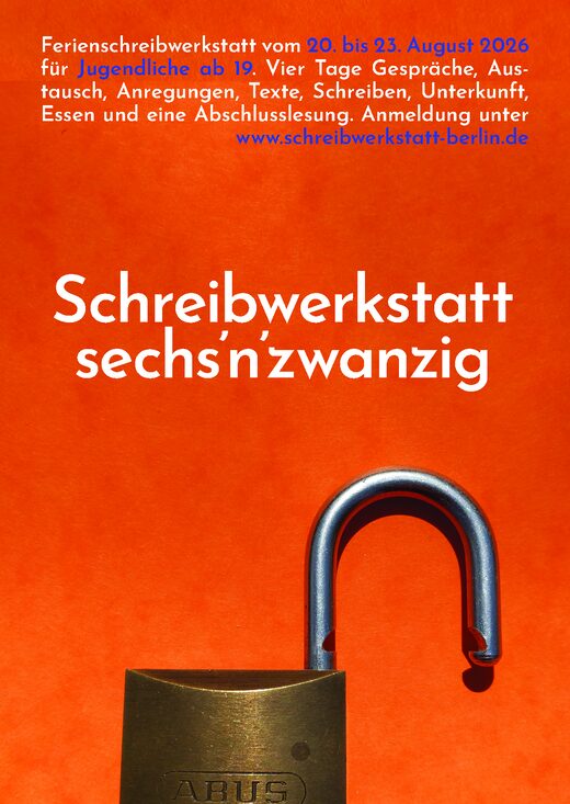 Vorderseite des Sommerwerkstatt-26-Flyers